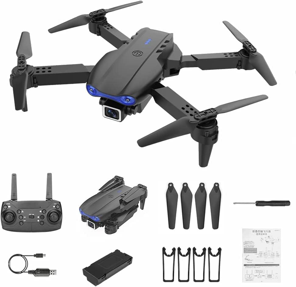 Drone do foodomômetro 2023 com câmeras 4K Dual HD Versão atualizada RC Quadcopter para adultos
