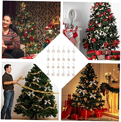 Toyvian Christmas Snowflake pendurado Natal Decorações de árvore de árvore de Natal Os enfeites de