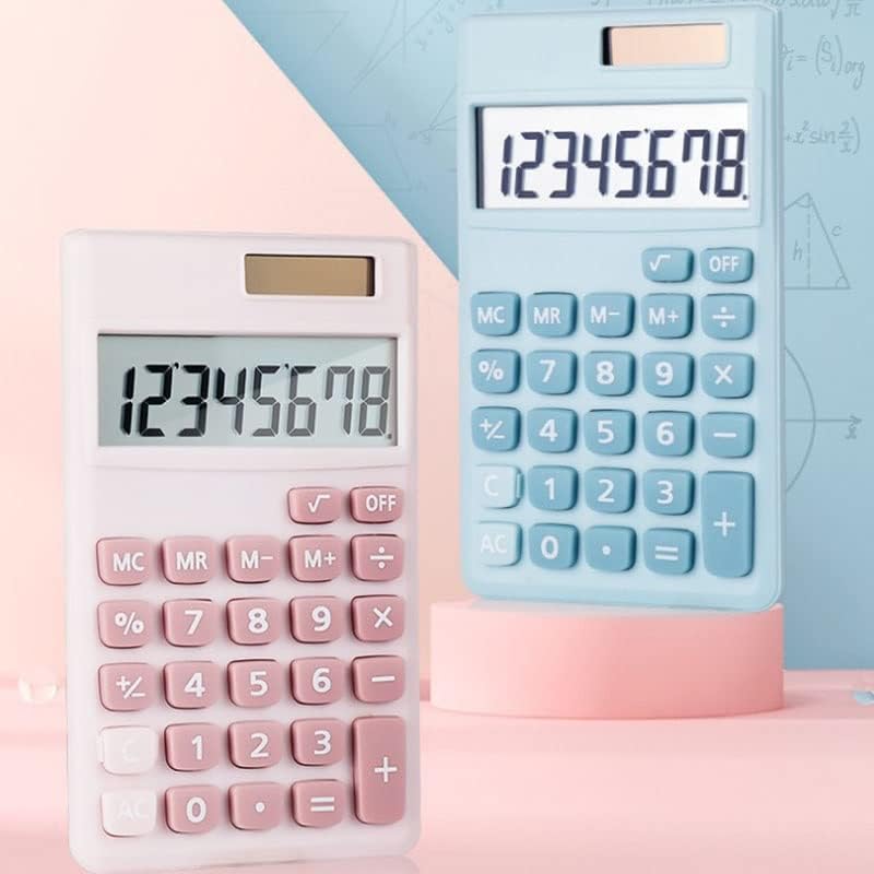 CuJux Cartoon Mini Calculadora Creative Candy Color Pequena calculadora portátil Aprendizagem Office Power