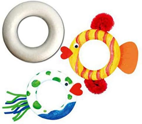 Grinales de espuma artesanal bem -intestinal - anel de espuma de poliestireno de 50 pacotes para artes e ofícios