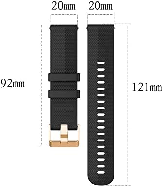 Sawidee 20mm Watch Band for Garmin Forerunner 245 245m 645 Vivoactive 3 Venu Sq Silicone Welch