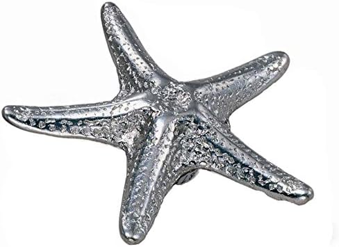 LAUREY 56760 Hardware do armário de estrela do mar, prata, 25 peças