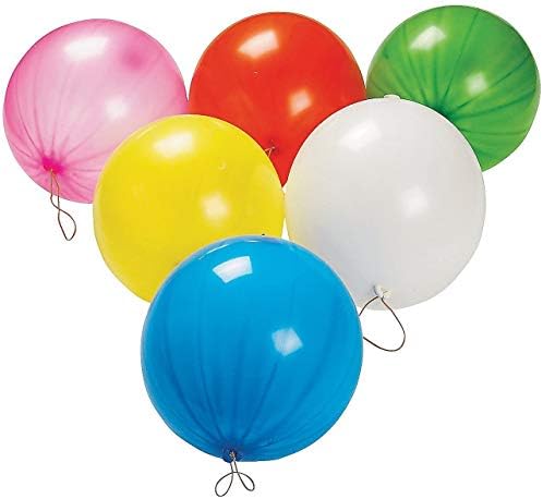 Shatchi 10 grandes balões de soco com elástico de feitiços de festas de saque de mochila elástica
