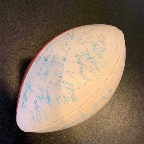 Vintage 1972 Miami Dolphins Super Bowl Champs Team assinou futebol JSA COA - Bolsas de futebol autografadas