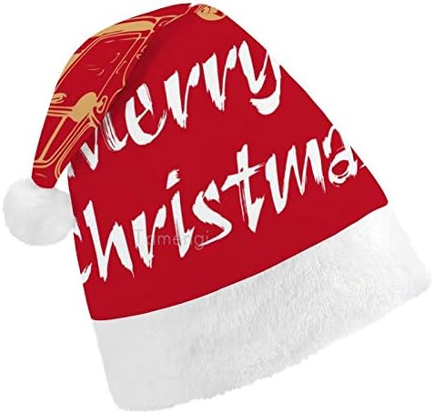 Chapéu de Papai Noel de Natal, Feliz Natal de Natal Chapéu de Férias para Adultos, Unisex Comfort