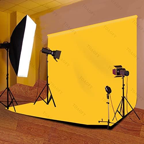 Cenários amarelos de toayfy 10x10ft cenário de retrato amarelo fotografia cenário para fotografia