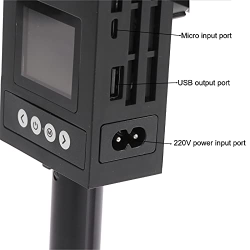 Luz de toque com suporte, kit de toque de topo do telefone RBG LUZES US -PLUG 100-240V dobrável para