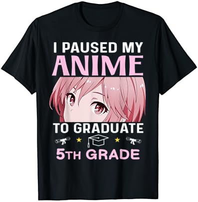 T-shirt da 5ª série Graduation Anime 2023 Graduate Elementary Girls