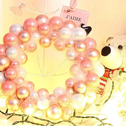 Uxzdx cujux 55 bolas compõem as cornecas de coroa de natal bola badminton ring twea de ano novo decorações