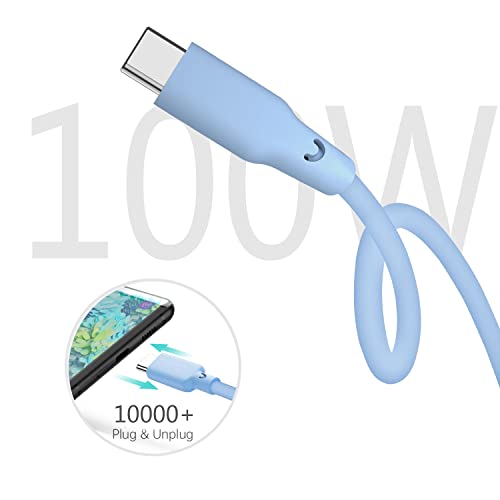 PowerLine USB C para USB C Cabo de carregamento 100W 6ft 2.0, cabo de carregamento tipo C para iPad mini 6, iPad
