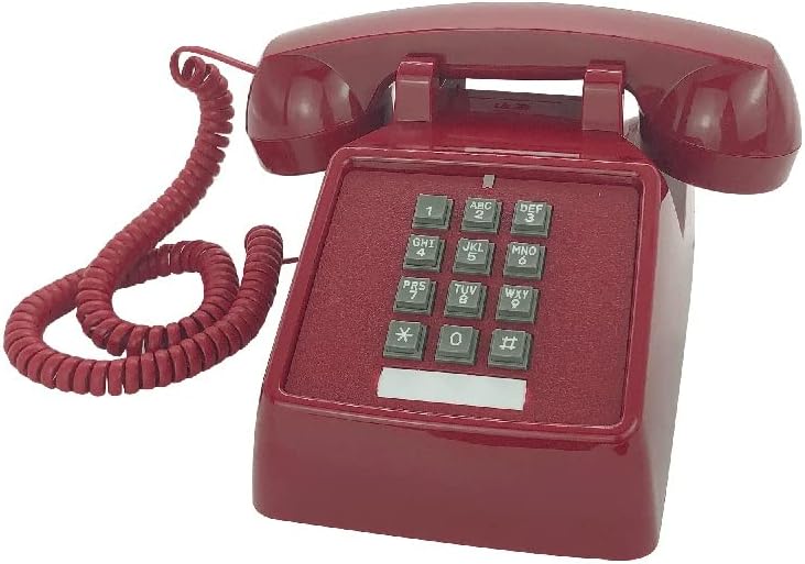Lukeo Corded Telephone Touch Tone Phones com telefones de anel tradicionais altos da linha de terra para idosos