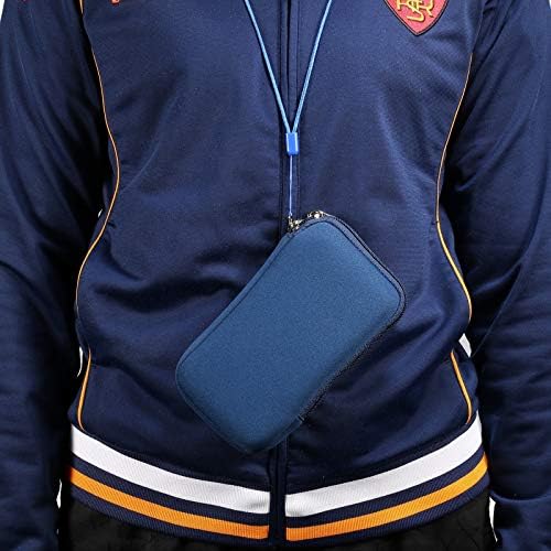 Capa de capa de neoprene de neoprene, bolsa móvel de bolsa universal de 6,9 ​​polegadas com zíper compatível com
