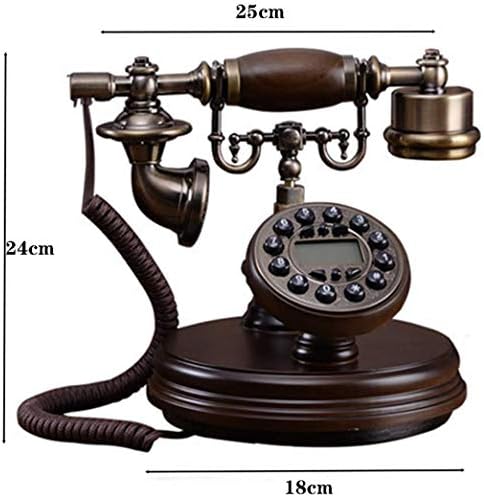 Myingbin clássico de botão de madeira sólida Dial Dial fixo vintage Tingtones retrô, D