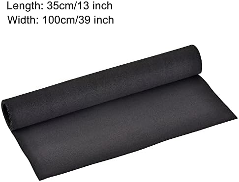 lençóis de espuma EXCELL Black EVA Roll 13 x 39 polegadas de 1 mm de espessura para artesanato