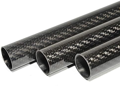 Tubo de fibra de carbono ABESTER OD 17mm x ID 13mm x 500 mm 3k Tubulação embrulhada em rolagem de acabamento