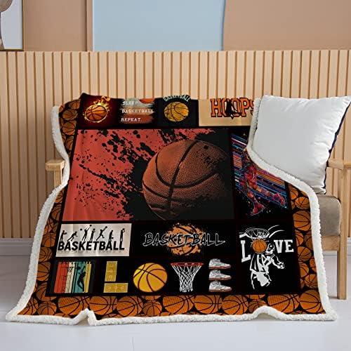 Cobertores de basquete personalizados para meninos para meninos de basquete para meninos adolescentes