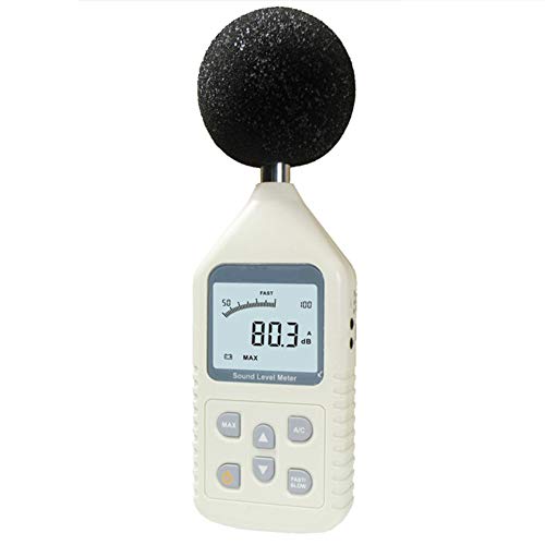 Medidor de nível de som digital Adamas-beta, medidor de decibéis, testador de ruído ambiental, faixa de 30