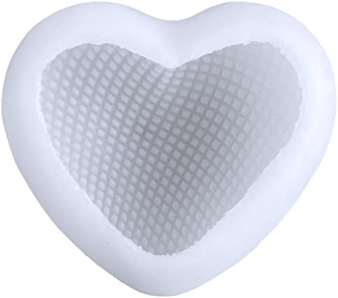 Molde de resina de coração 3D, molde de amor de silicone para sabão Diy, ferramentas de argila de