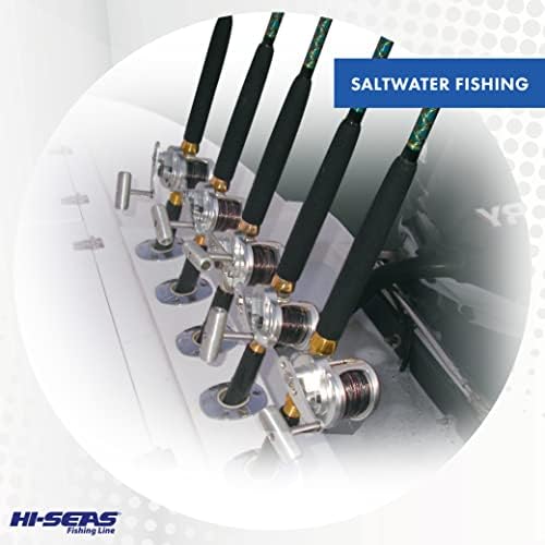 Hi-Seas Quattro Monofilament Fishing Line-Baixa Vis 4 Color Camo, Linha Principal de Água Salta