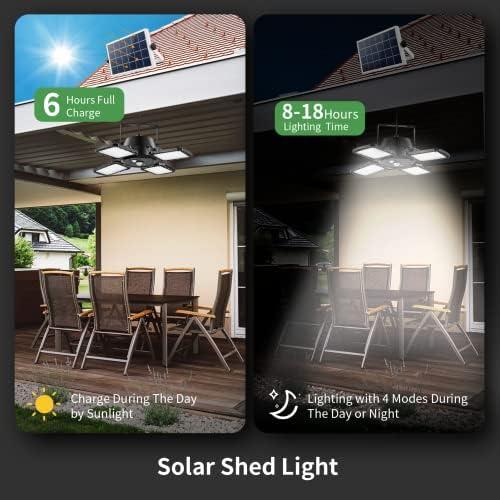 Famure Solar Pinging Light, LED solar LED luzes Sensor de movimento ao ar livre 1000lm 6000k, Luz de garagem