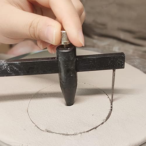 Sewroro Clay Cores de cerâmica Corte de círculo de círculos de medição Ferramentas de medição Paliper régua