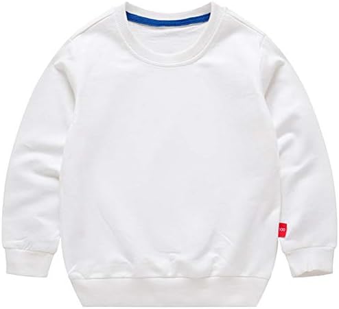 Ptpuke Toddler meninos garotas de algodão sólido camiseta fina camisetas de manga comprida