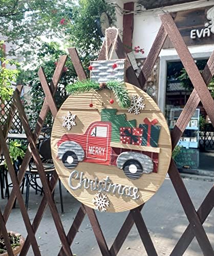 ANROD Decorações de cabide de porta de Natal 15 , Christmas Welden Welcome Sign Hanamento de parede