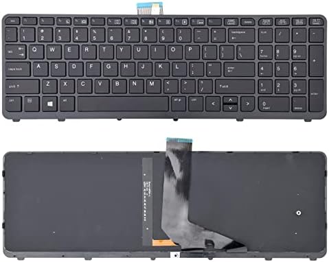 Substituição do teclado TLBTEK com luz de fundo compatível com HP ZBook 15 G1, ZBook 15 G2, ZBook17 G1 e