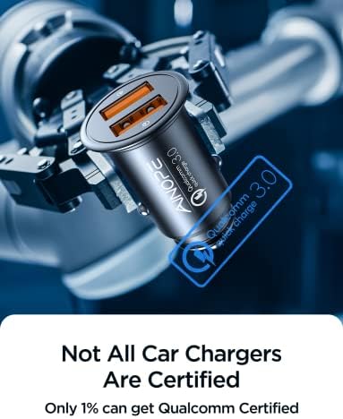 AinOpe USB Carreger Porto de carregador de carro Fast Charger Fast Charge Cigarro Charge USB 36W All Metal