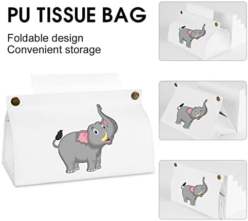 Caixa de lenço de papel de desenho animado de elefante