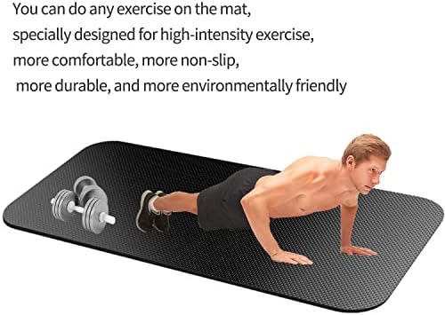 Grande exercício tape 7'x3.2 ', tapete de equipamento de exercício, tapete de esteira, tapete de bicicleta de exercício,