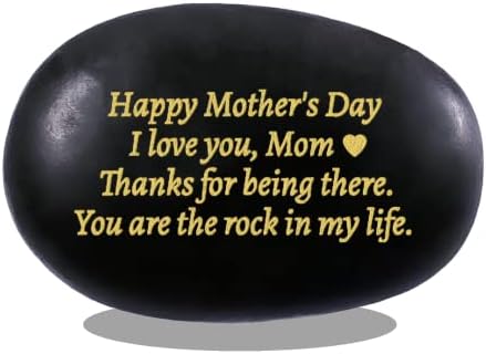 Presentes do dia das mães de filha filho, presente de dia das mães para mamãe, uma rocha gravada única com as