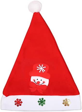 Papai Noel Capa de chapéu 2 peças Papai Noel Hat Push Hat chapé Decorações de Natal para a maioria