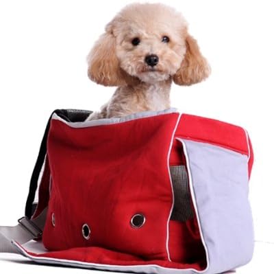 Transportadora de cachorro para cães de bolsa vermelha