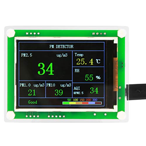 Detector de qualidade do ar do carro ZJchao, 2,8 na tela colorida TFT PM2.5 de tela colorida