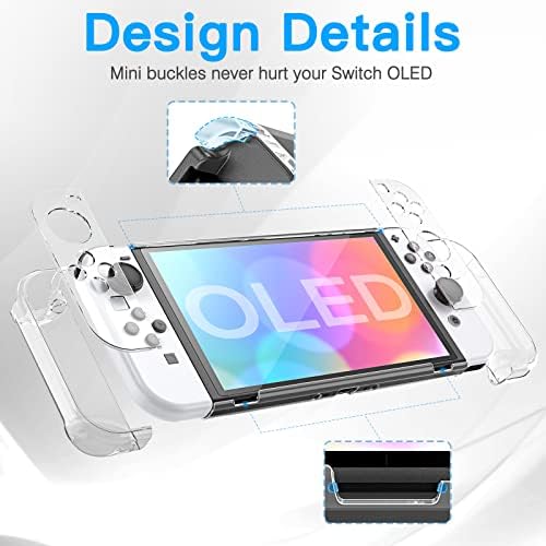 Caixa OLED do Switch Heystop compatível com o modelo OLED Nintendo Switch, tampa de caixa de proteção