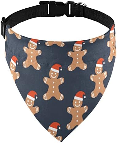 Feliz Natal Gingerbread Navy Collar Bandana Bandana Triângulo Triângulo Gato Gato Collares Falcões de