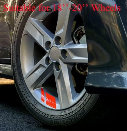 Decalques de aro de pneu da roda de 8 pacote Decalques Acessórios externos automotivos Decoração