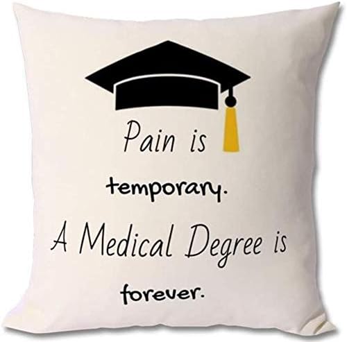 Faceyee Medical Classroom Pillows Case para Graduation Gift School Med Student College Future Lawyer Gifts Dor é