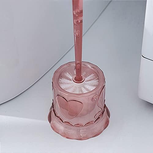 Escovas de escova de vaso sanitário zaahh, com alça e suporte comprido, escova de limpeza de vaso sanitário em casa com escova de escova de vaso sanitário do banheiro do banheiro, escova compacta de vaso sanitário de armazenamento