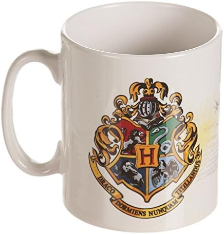 Harry Potter Hogwarts Crest Caneca de cerâmica - branca