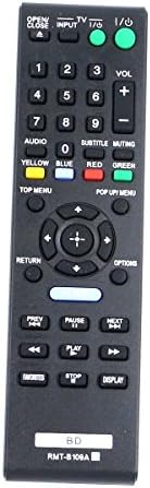 Zdalamit Novo rmt-b109a Substitua o controle remoto aplicável ao DVD Blu-ray Sony BDP-BX58 BDP-S480 BDP-S483 BDP-S580