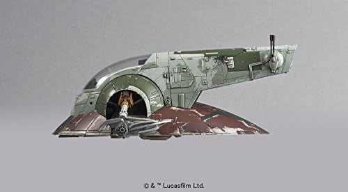 Bandai Hobby - Star Wars - Boba Fett's Starship, Bandai Star Wars 1/144 Kit de Modelo de Plástico