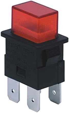 Koaius Rocker Switch 2pcs preto 15a 4 pinos interruptor de toque com botão de push de push claro de luz interruptor