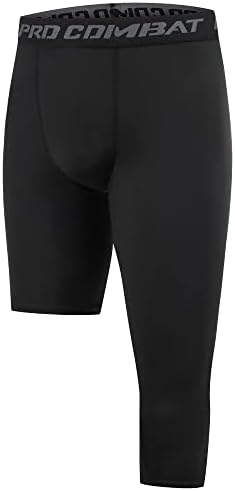 Koalarun uma perna de calças de compressão para basquete masculino 3/4 Capri Sports Leggings Athletic Treination
