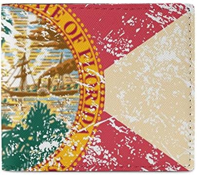 Bandeira do estado da Flórida bolsas de carteira dupla dobra