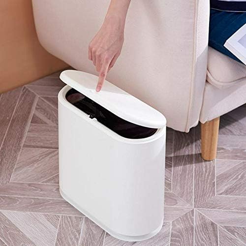 Anncus Japanese Flip lixo pode cuboid dupla camada de cozinha plástica casa de estar em casa,