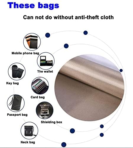 CXSMKP EMI RFID Shielding Fabric, EMP, bloqueio de EMF, anti-radiação Eletromagnético Anti-Prevent INFORMAÇÃO ELECIMENTO DE INFORMAÇÃO DE INFORMAÇÃO