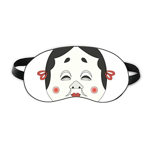 Tradicional Japonês Funny Woman Head Sleep Sleep Shield Soft Night Blindfold Shade Cover