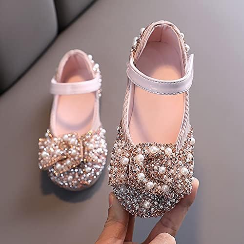 Sandálias femininas cristal bebê infantil sapatos infantis sapatos de princesa sapatos de pérola dançando sapatos